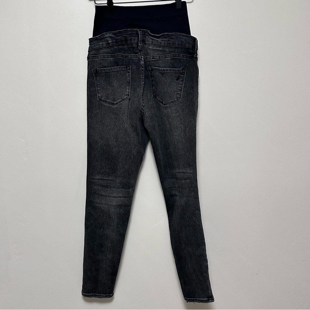 Blanqi Denim Postpartum Support Skinny Jeans Size 6 Pull-On Charcoal Gray - Picture 5 of 6